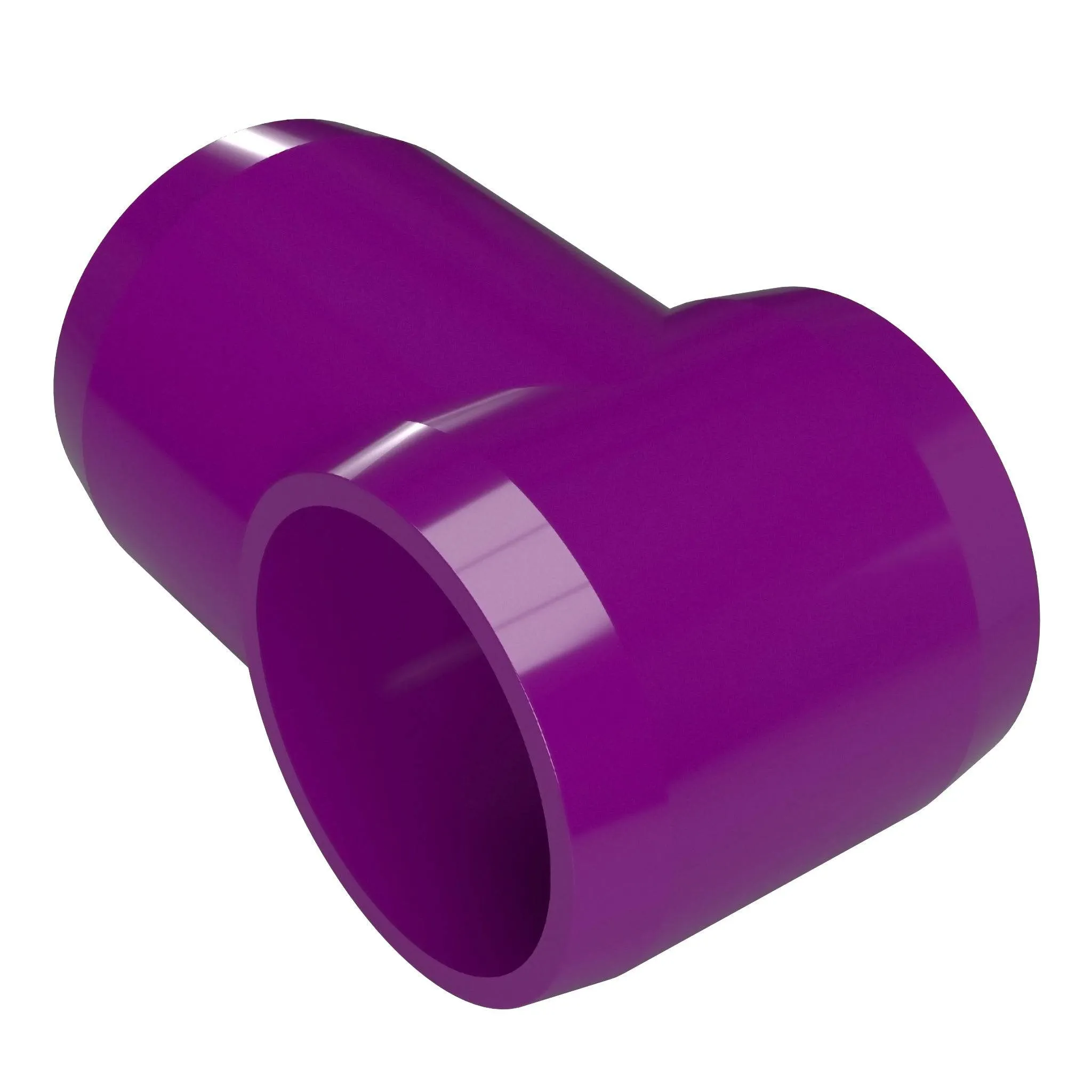 1-1/2 in. Slip Sling PVC Tee, Furniture Grade - Purple