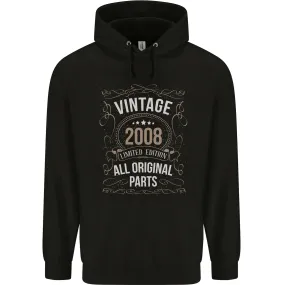 16th Birthday Limited Edition 2008 Mens 80% Cotton Hoodie