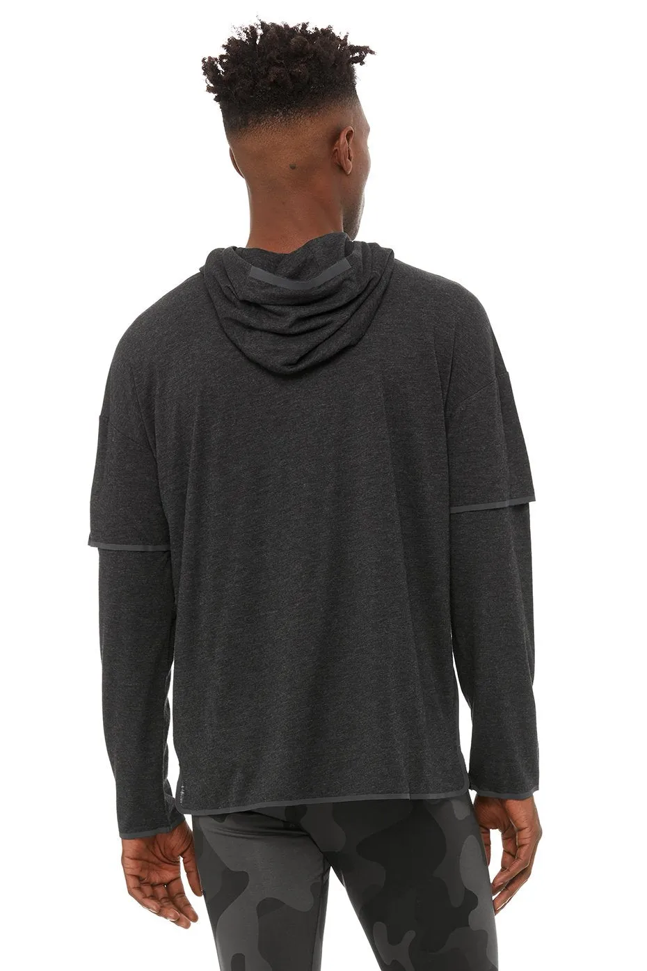 2-In-1 Pullover Hoodie - Charcoal Black Triblend