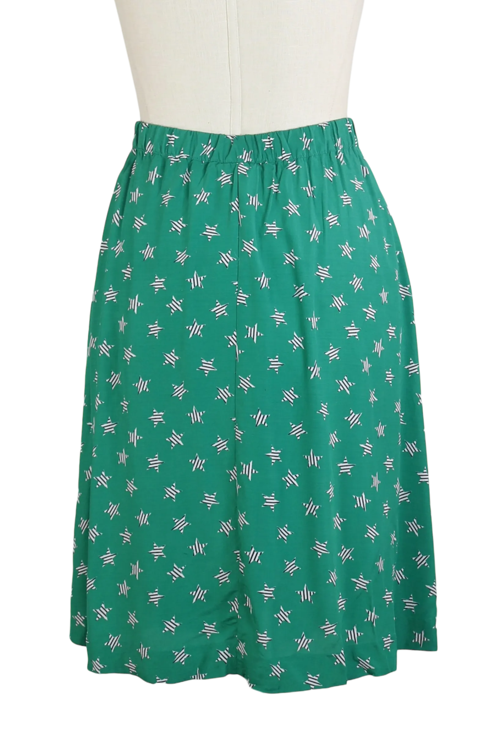 90s Lucia Petites Green Stars Skirt      w35-37