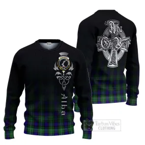 Alexander Tartan Ugly Sweater Featuring Alba Gu Brath Family Crest Celtic Inspired