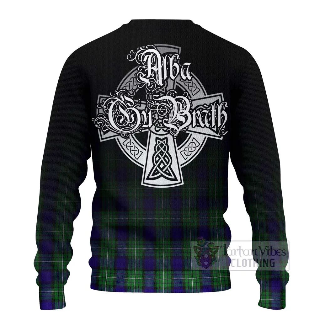 Alexander Tartan Ugly Sweater Featuring Alba Gu Brath Family Crest Celtic Inspired