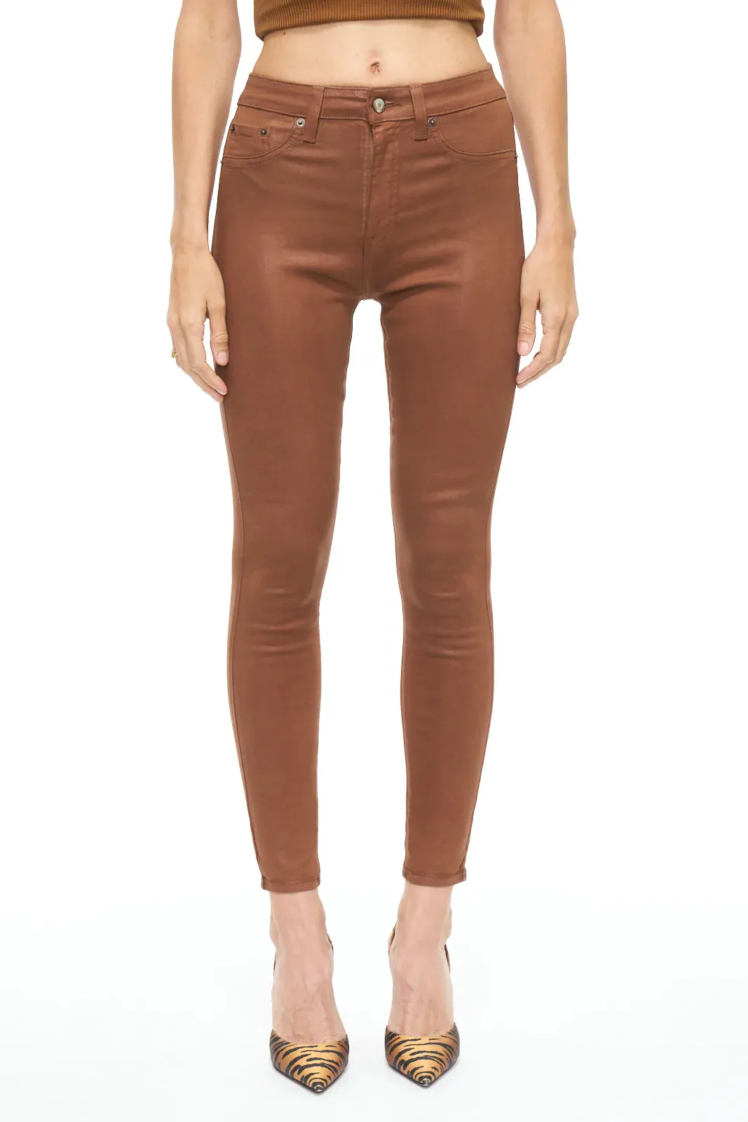 Aline Coated Skinny Jeans