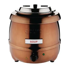 Apuro 10L Soup Kettle Copper Finish