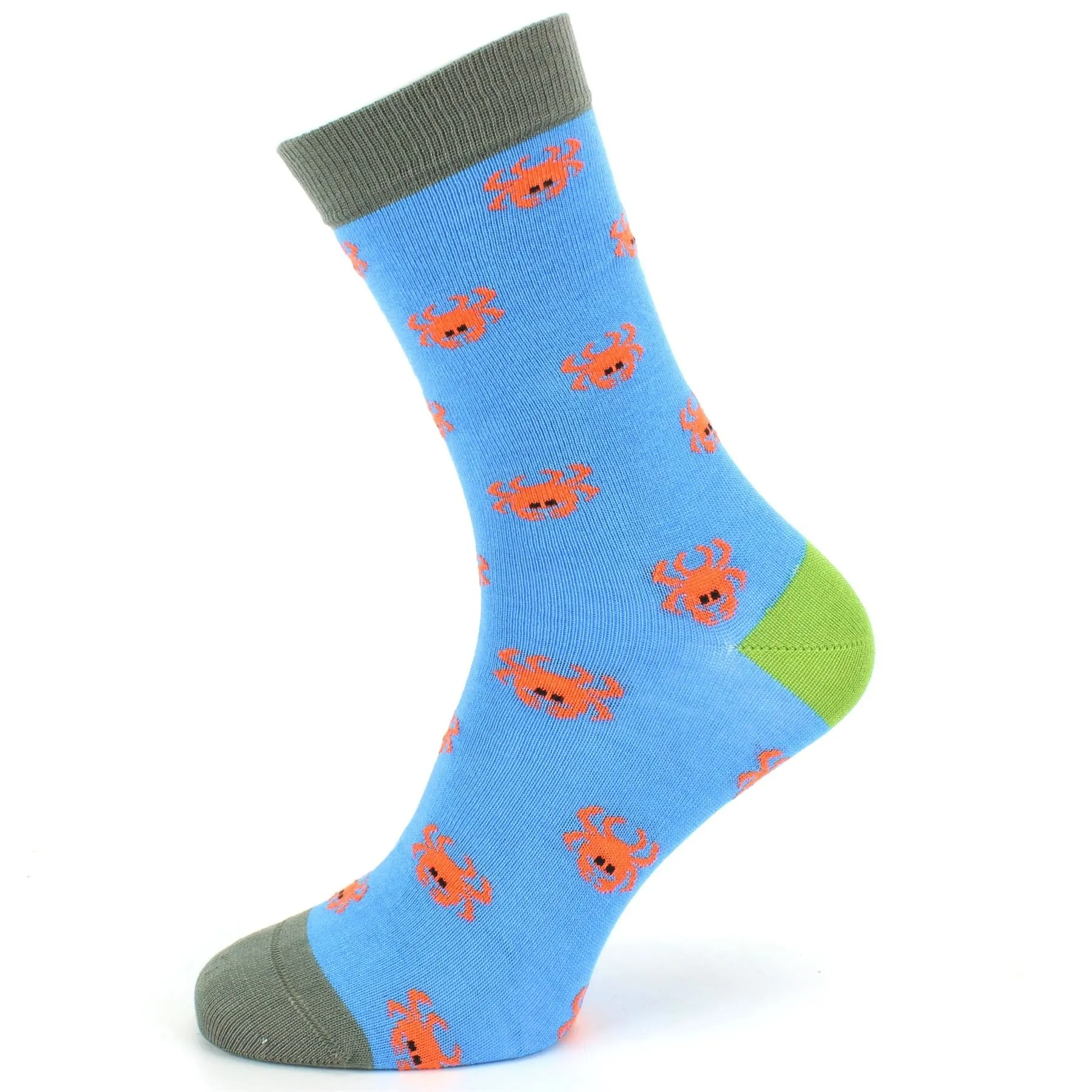 Bamboo Socks - Crabs - Blue