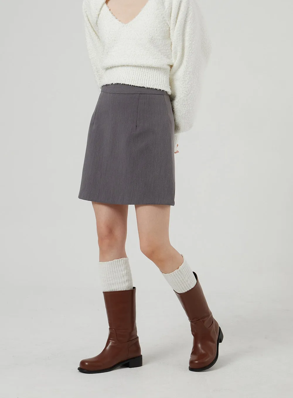 Basic A-Line Mini Skirt OF310