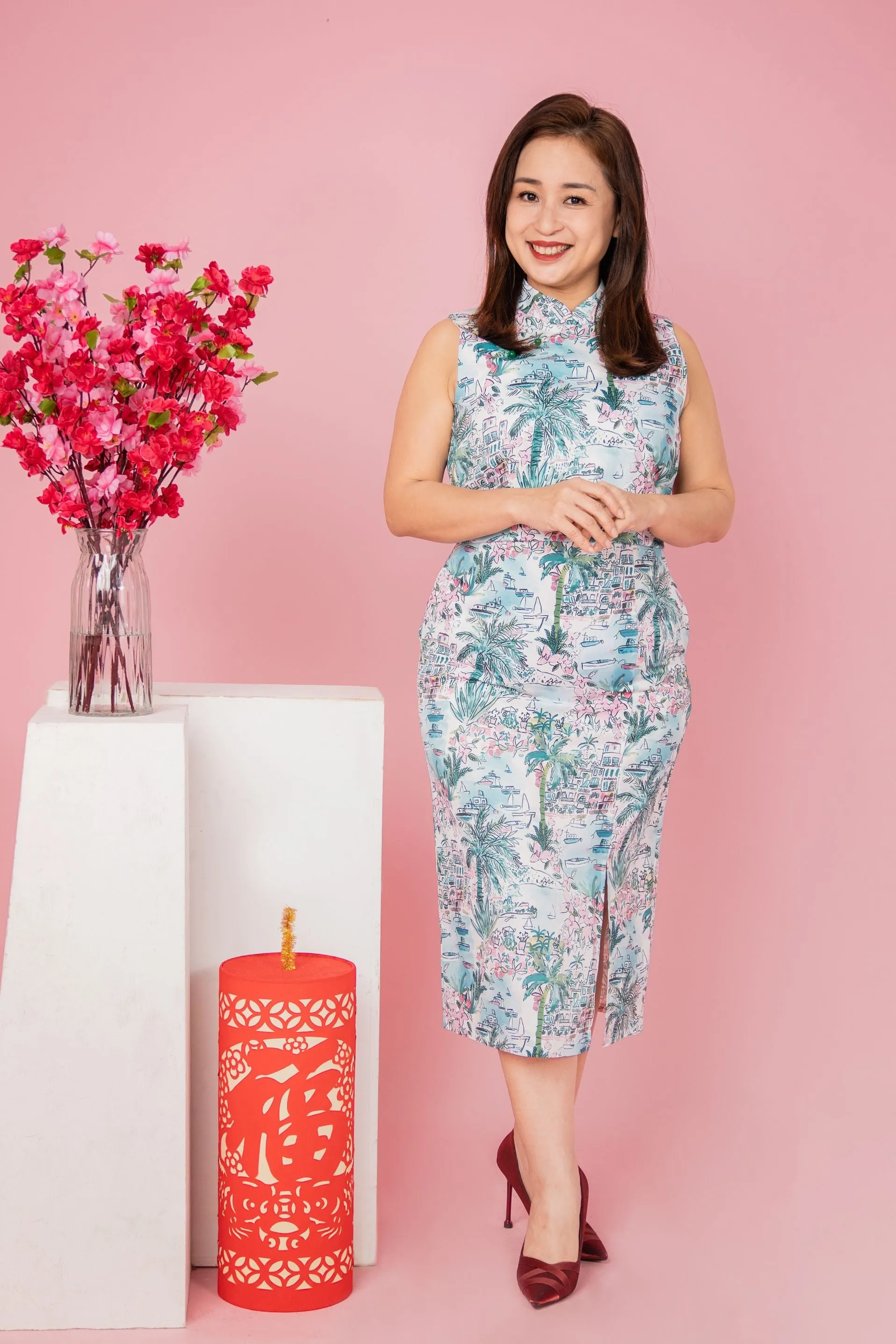 Beach Day Cheongsam Dress