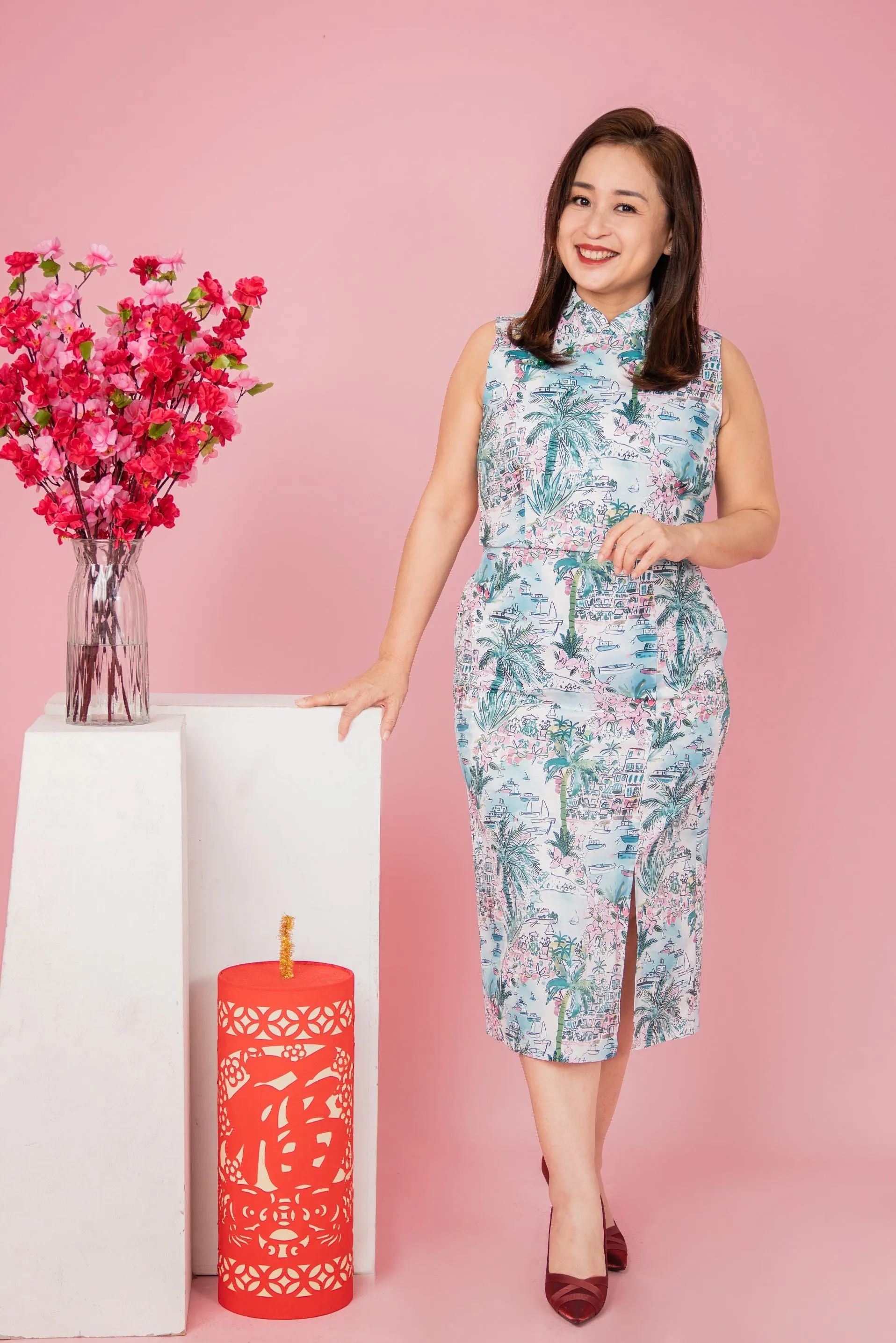 Beach Day Cheongsam Dress