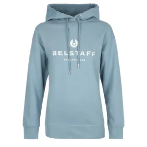 Belstaff Rio 1924 Ladies Hoodie Sweat Top in Arctic Blue