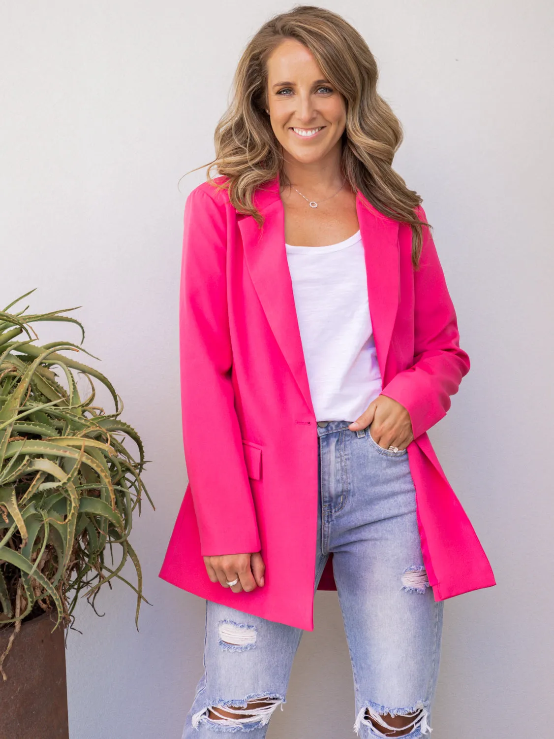 Beyonce Blazer - Pink