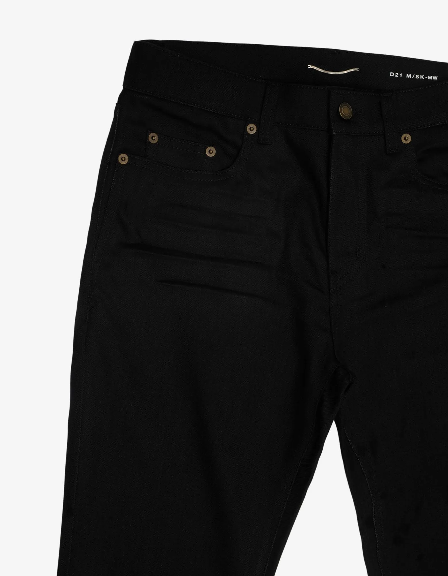 Black Stretch-Denim Skinny Jeans -