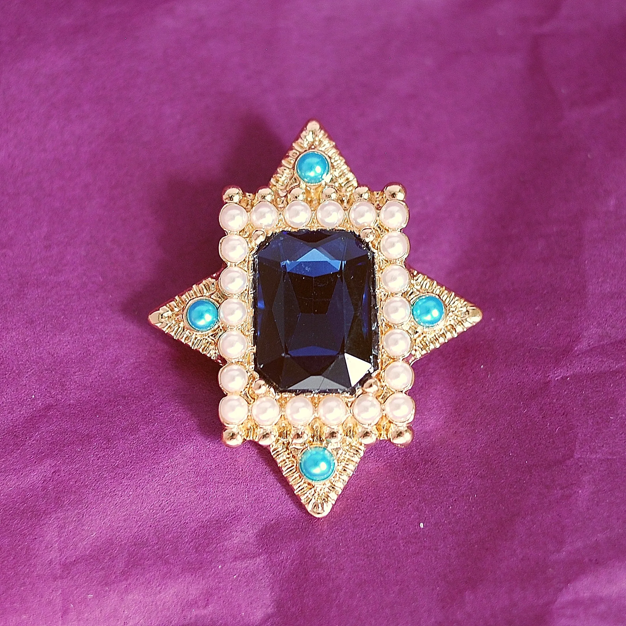 Blue Vintage Brooch