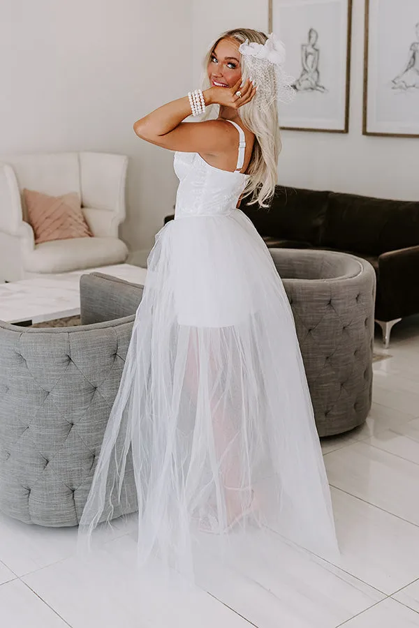 Bouquet Toss Tulle Maxi Dress