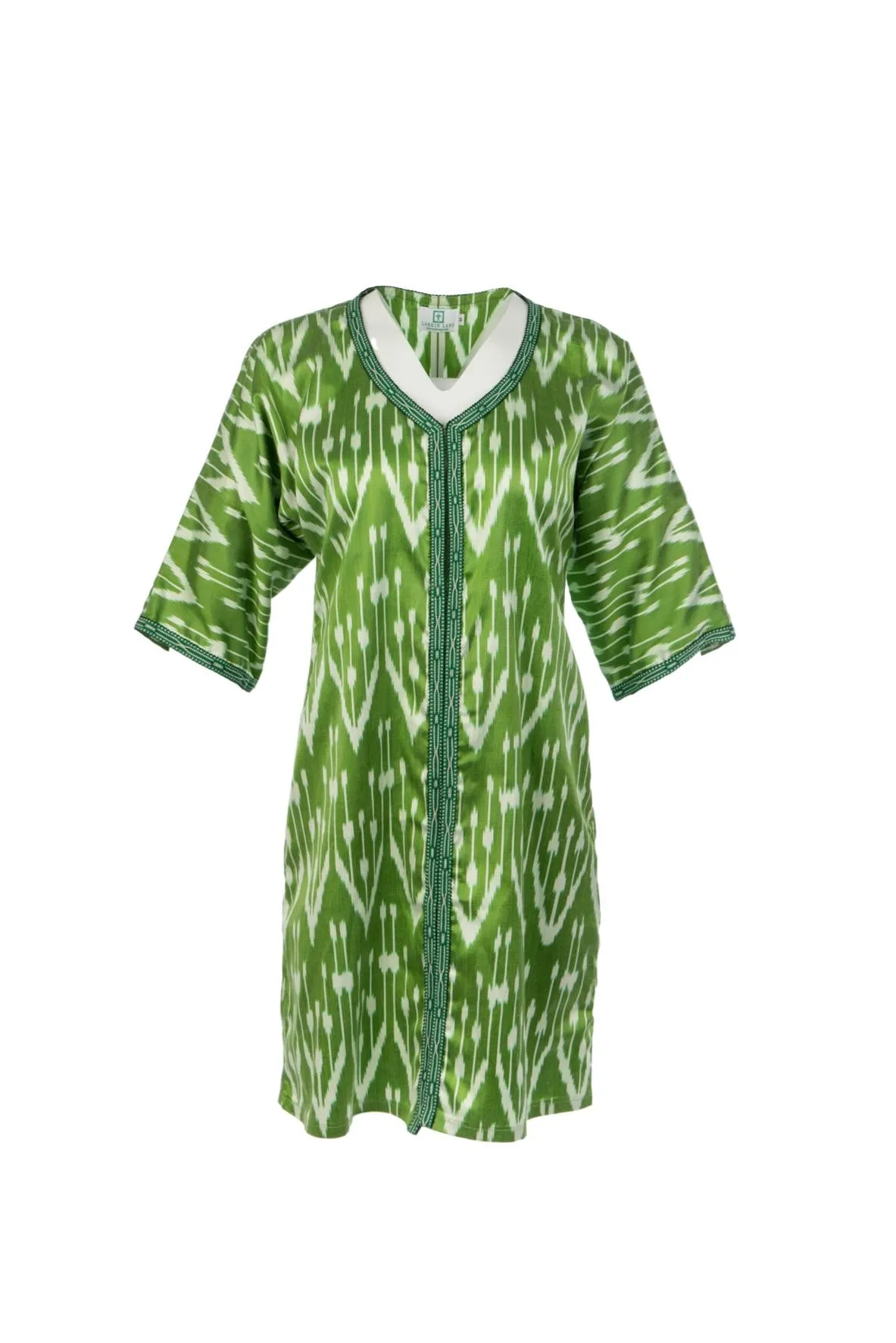 Brunswick Silk Ikat Coat - Spring Green