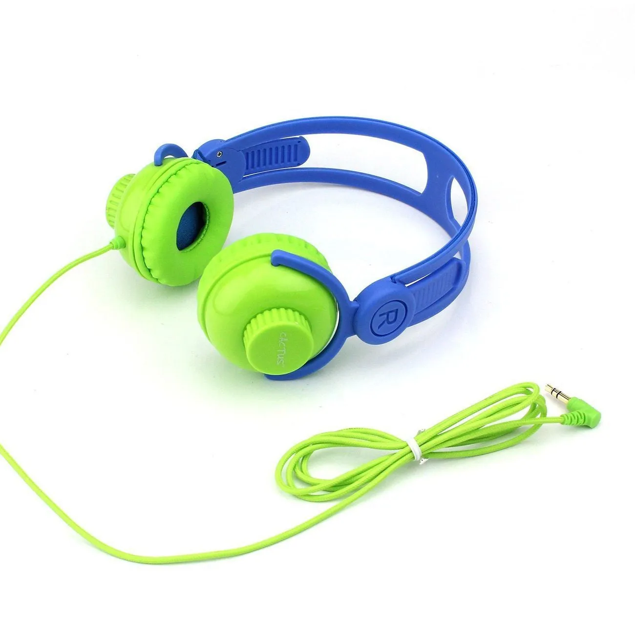 Cactus Watch On-Ear Comfort Headphones Blue & Green