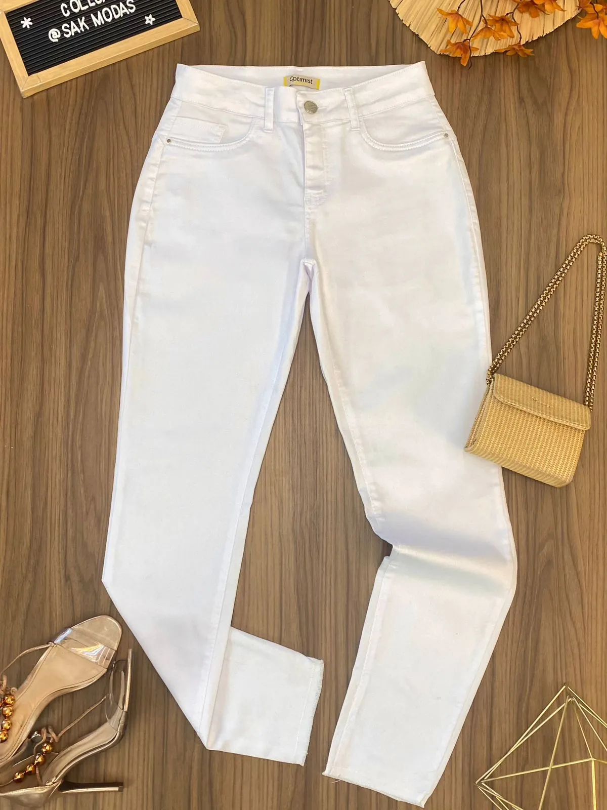 Calça Jeans Skinny White 4800228