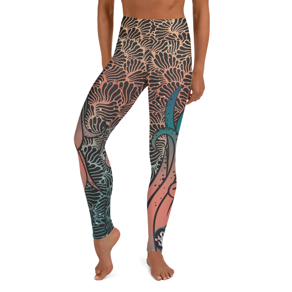 Camouflage Octopus Leggings - High Waist