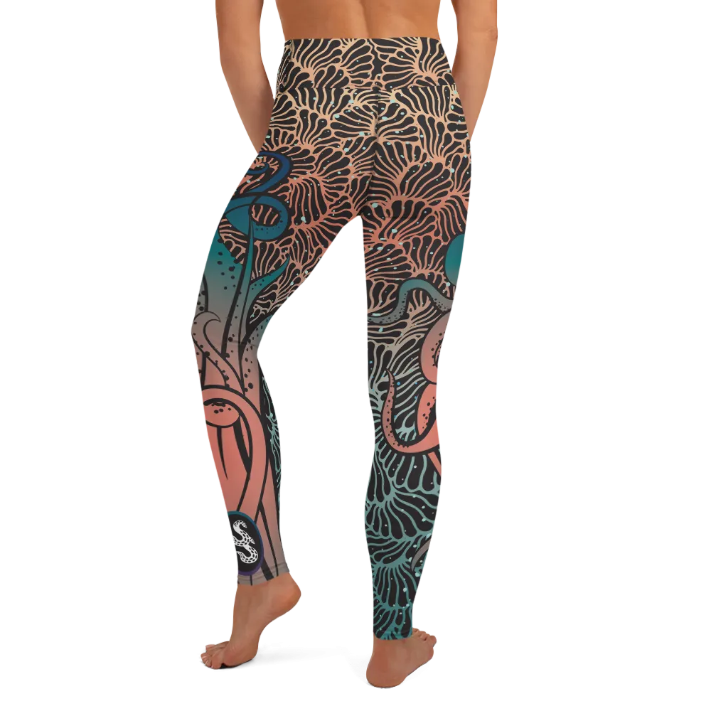 Camouflage Octopus Leggings - High Waist