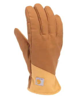 Carhartt Men's Rugged Flex Insulated Open Cuff Gloves - Brown