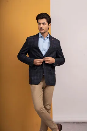 CASUAL COAT SLIM FIT NAVY GREY