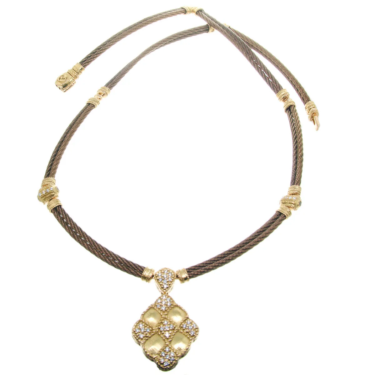 Charriol Petra Flamme Blanche Diamond Necklace