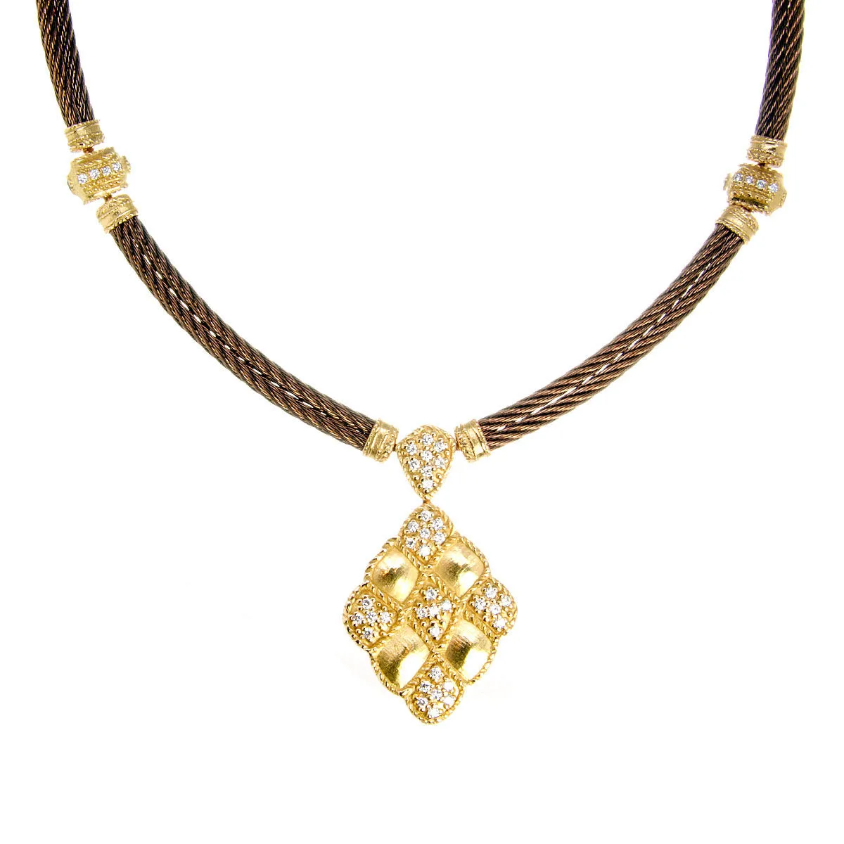 Charriol Petra Flamme Blanche Diamond Necklace