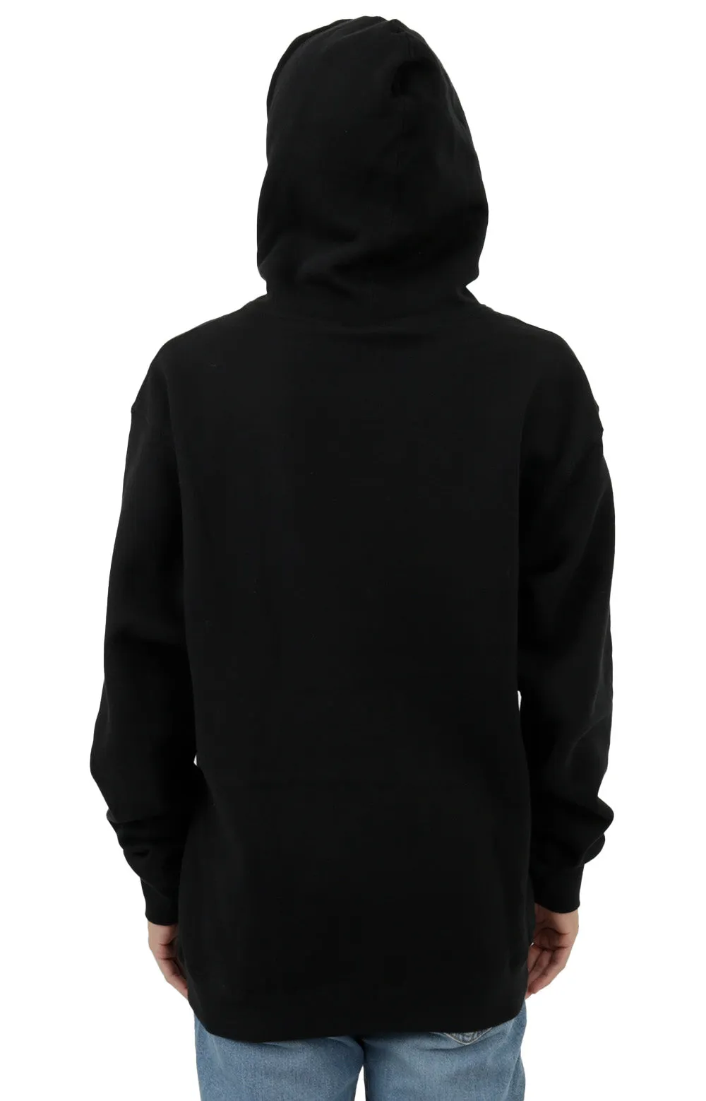 Checkerboard Hoodie Pullover - Black