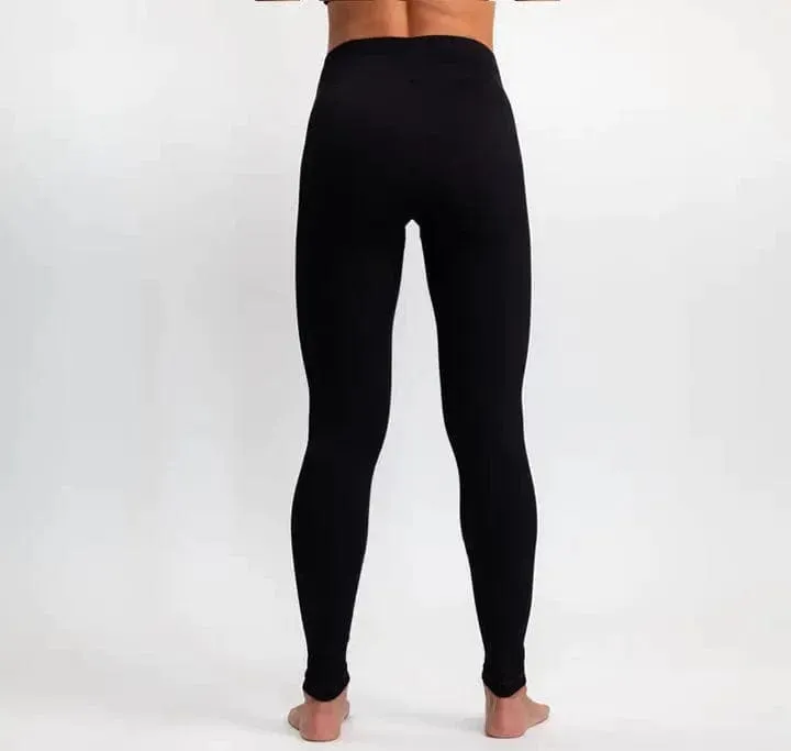 Classic Ribbed Leggings - Black