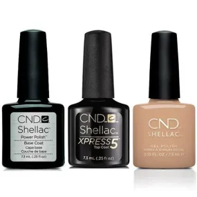 CND - Shellac Xpress5 Combo - Base, Top & Brimstone (0.25 oz)