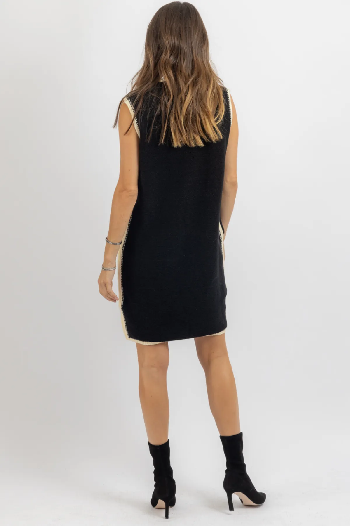 COCO CONTRAST SWEATER DRESS