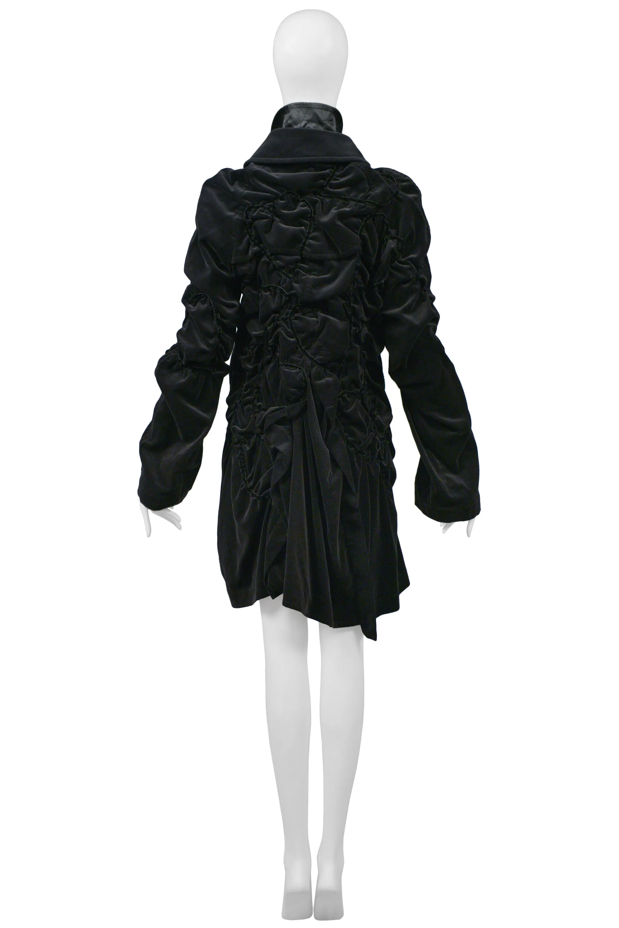 COMME DES GARCONS BAD TASTE VELVET COAT 2008