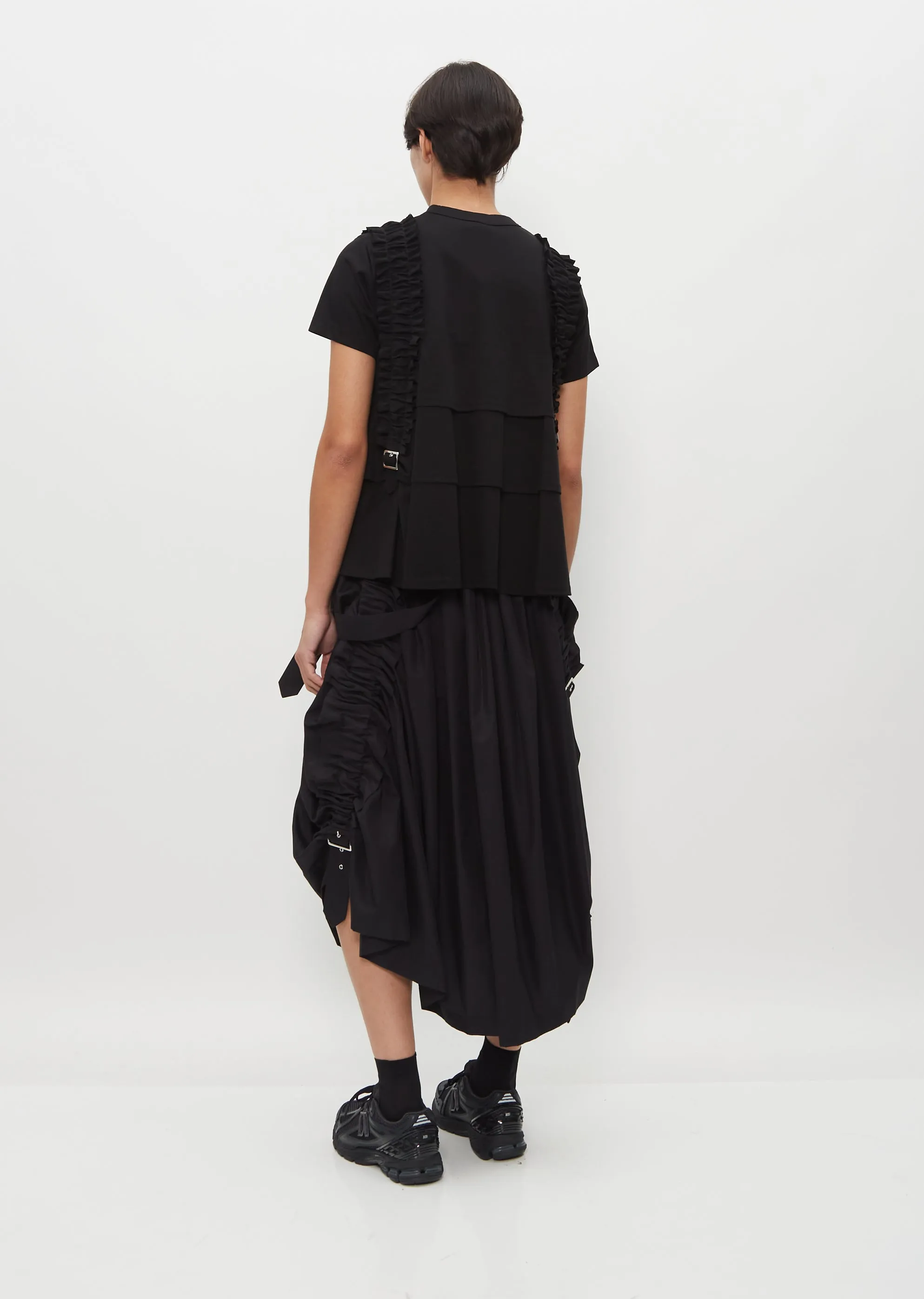 Cotton Ponte Layered T-Shirt