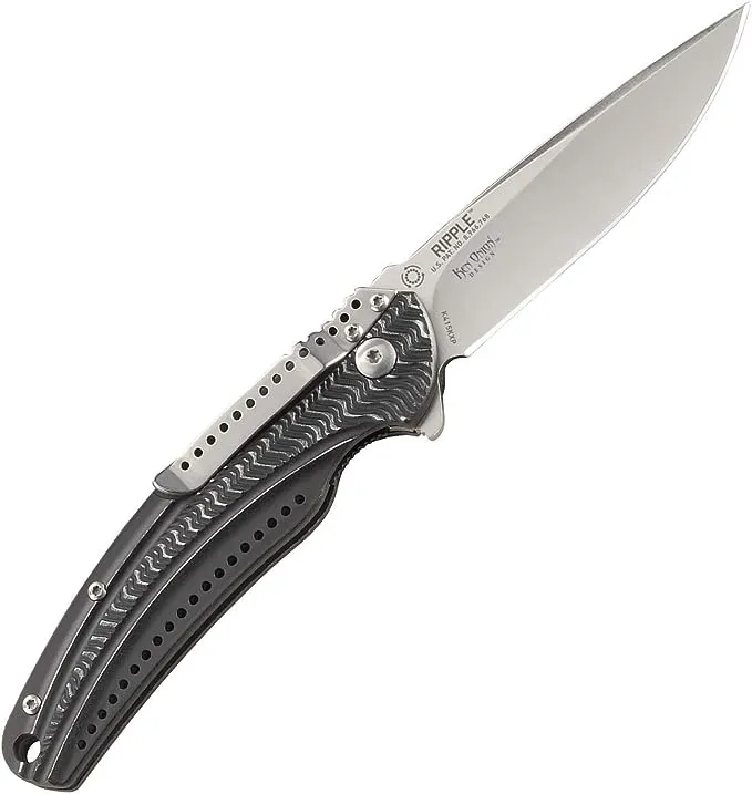 CRKT K401GXP Ripple 2 Stainless Steel Folding Knife - Gray