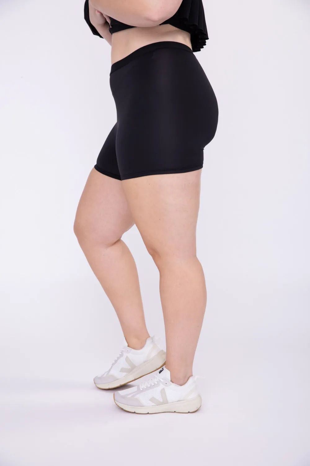 Curvy High Waist Dress Slip Shorts