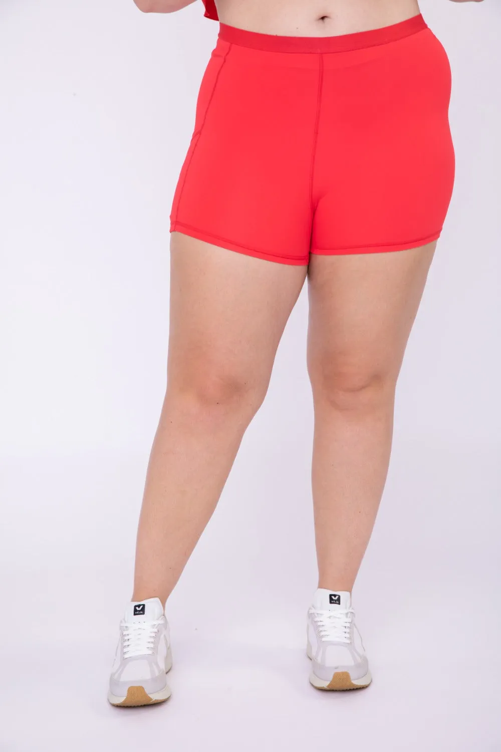 Curvy High Waist Dress Slip Shorts