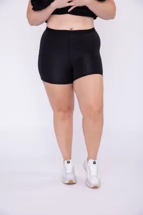 Curvy High Waist Dress Slip Shorts