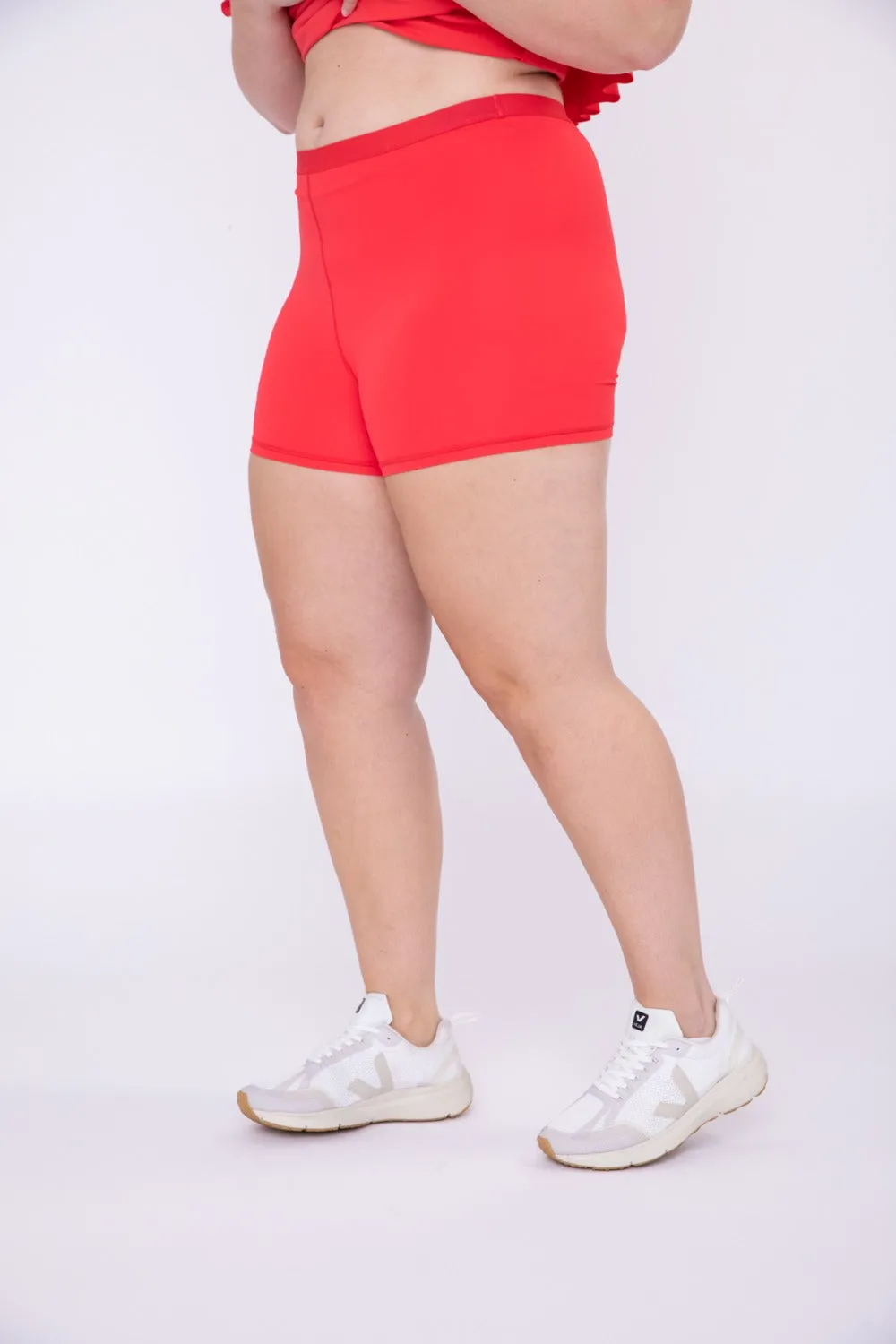 Curvy High Waist Dress Slip Shorts