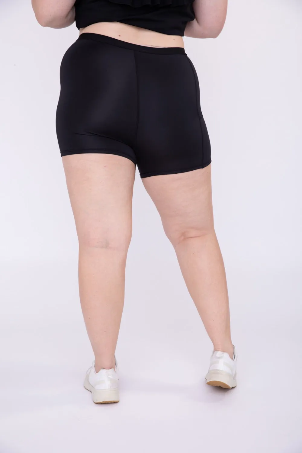 Curvy High Waist Dress Slip Shorts