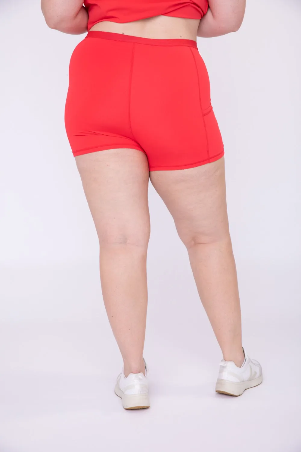 Curvy High Waist Dress Slip Shorts