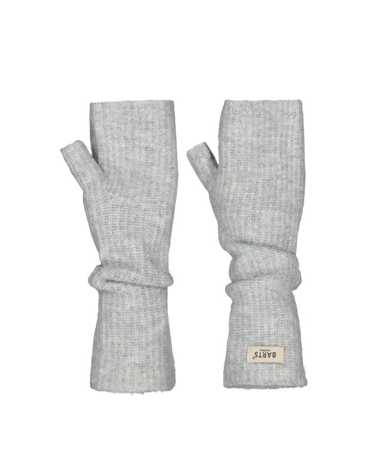 Darty Fingerless Gloves in Heather Grey