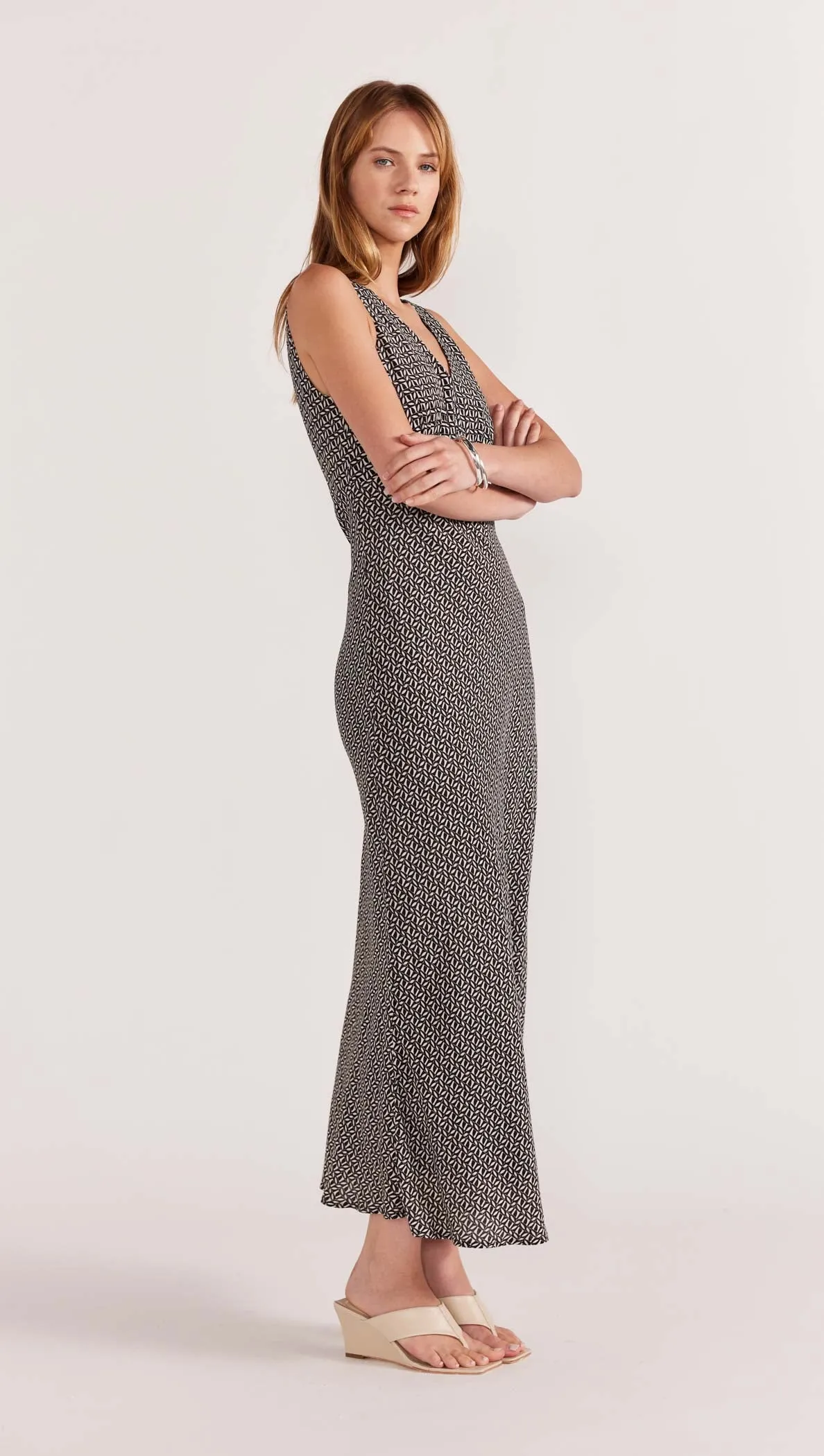 Della Bias Maxi Dress