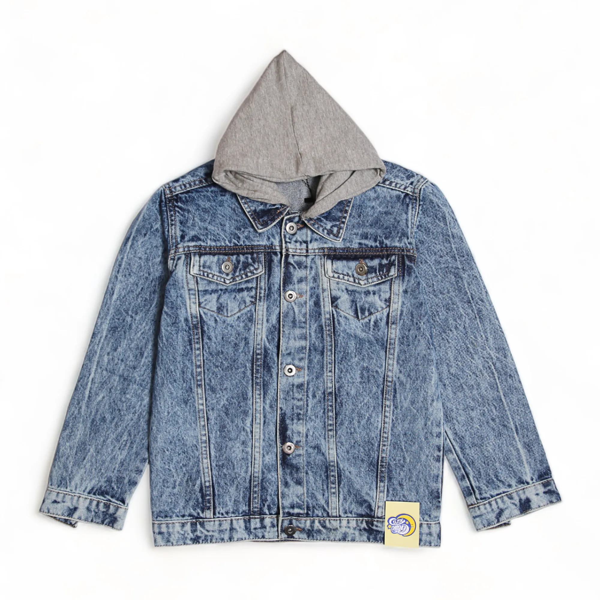 DENIM JACKET W/RIB