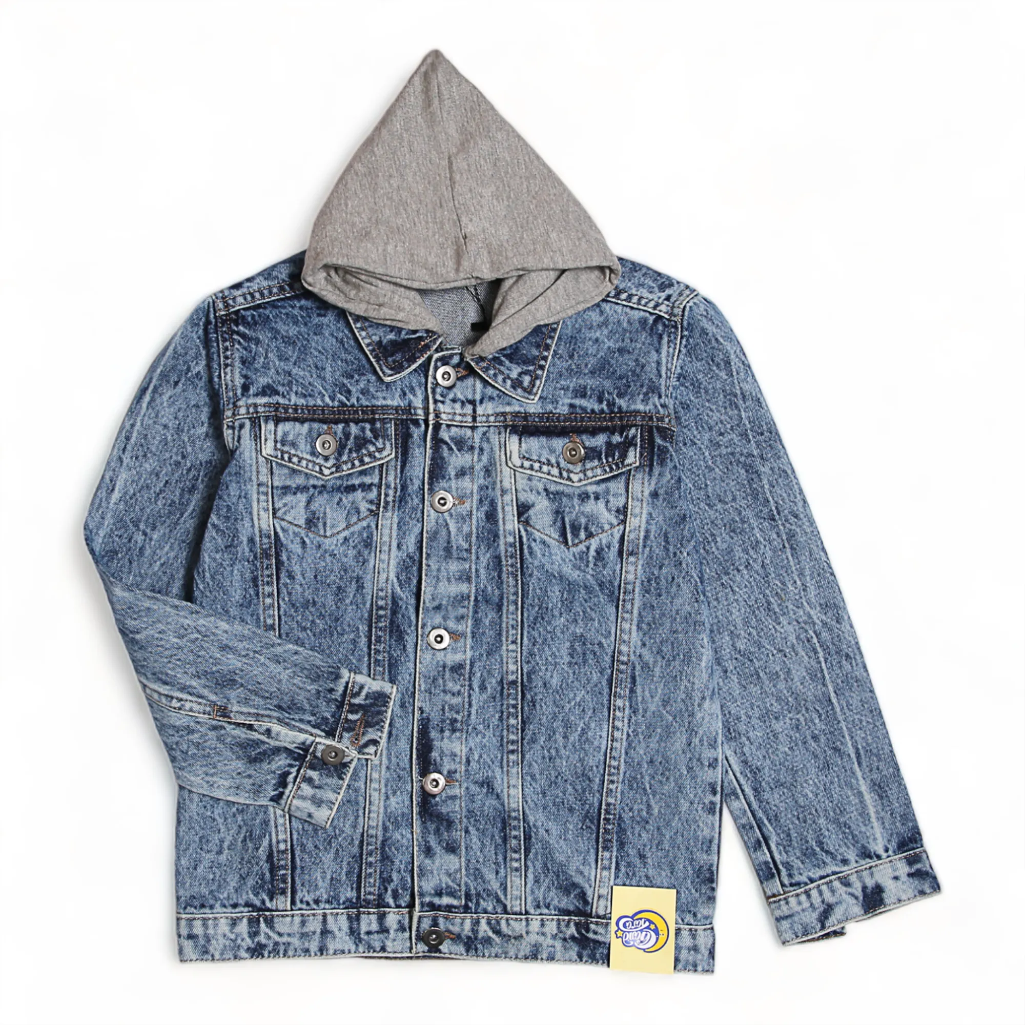 DENIM JACKET W/RIB