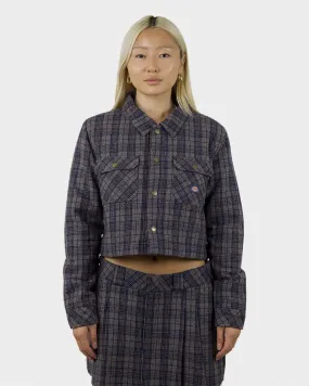 Dickies Rancher Plaid Cropped Chore Jacket