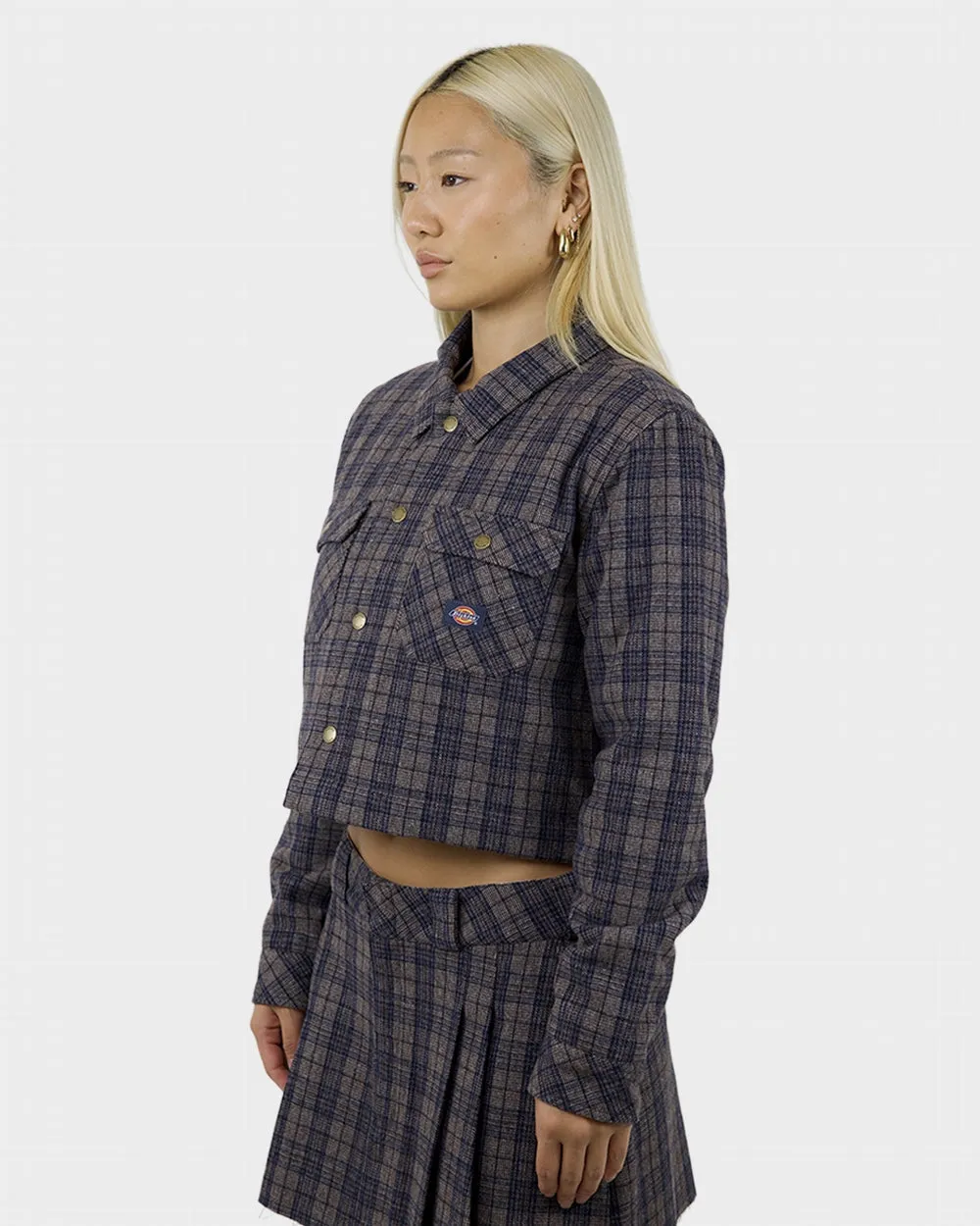 Dickies Rancher Plaid Cropped Chore Jacket