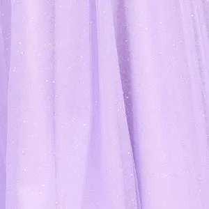 EMERY Tulle Layered Sequin & Glitter Leg Split A Line Prom Dress