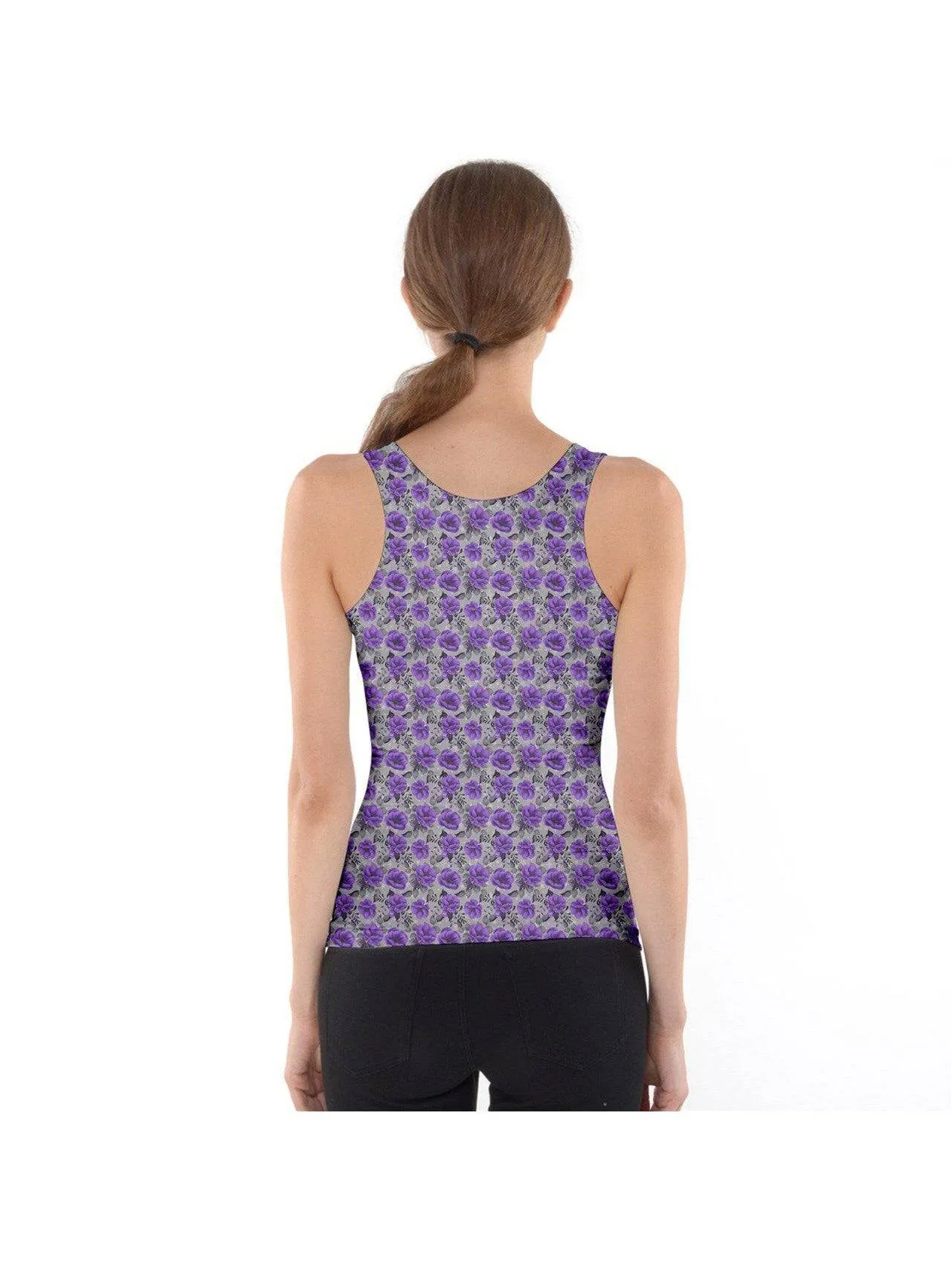 ENCHANTED PURPLE ROSES Tank Top