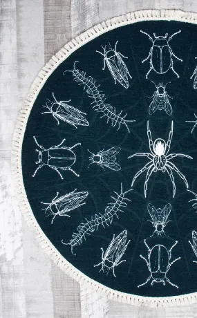 Entomology Fringed Rug