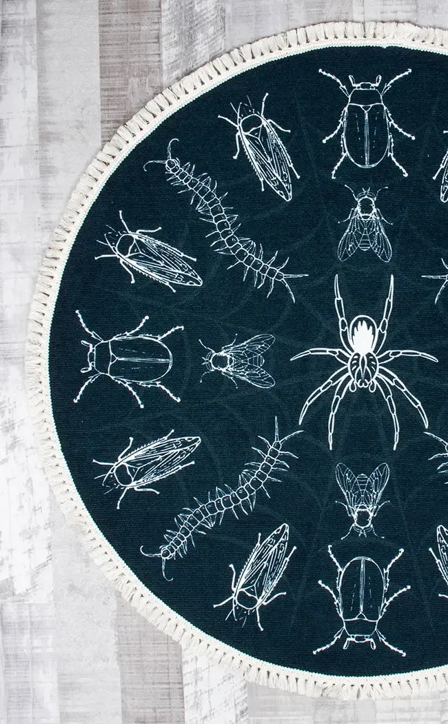 Entomology Fringed Rug