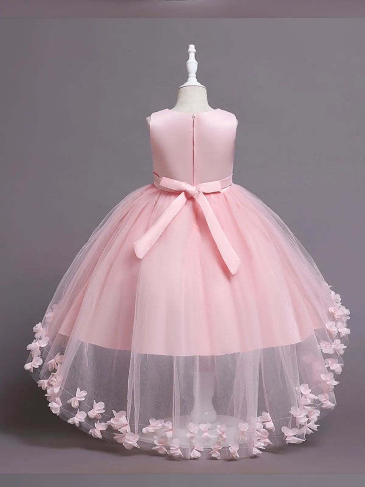 Fabulously Pink and Pretty Layered Hi-Lo Dress